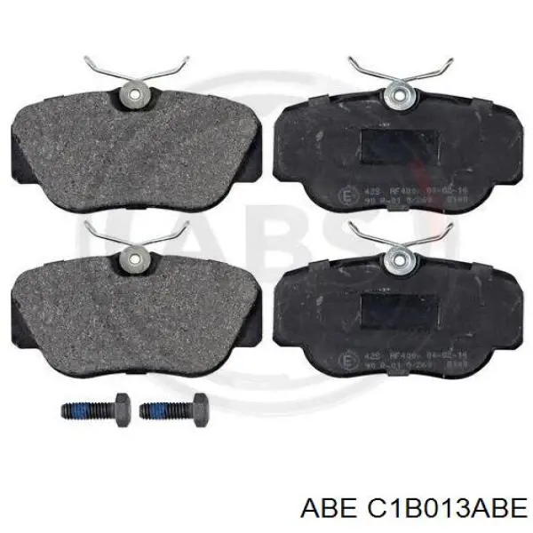 C1B013ABE ABE колодки гальмівні передні, дискові