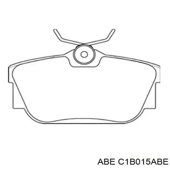 C1B015ABE ABE колодки гальмівні передні, дискові
