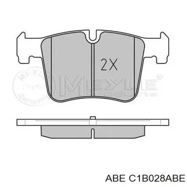 C1B028ABE ABE Передні гальмівні колодки