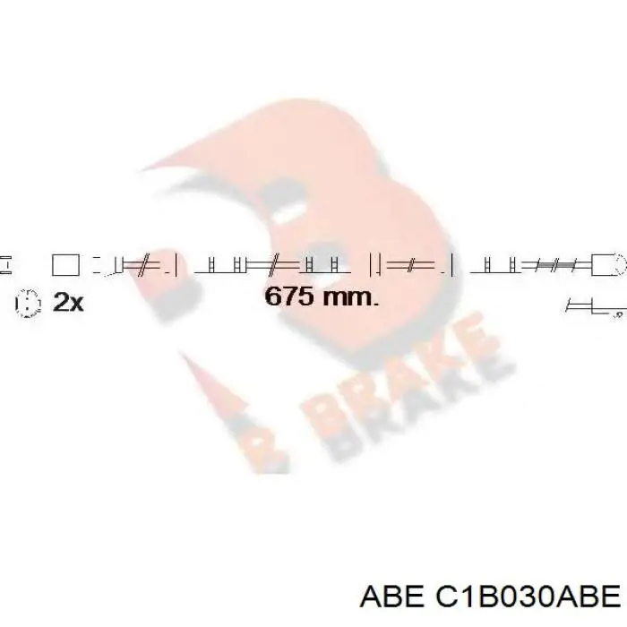 Купити C1B030ABE ABE Колодки гальмівні передні, дискові