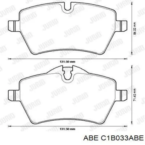 Передні тормозні колодки C1B033ABE ABE