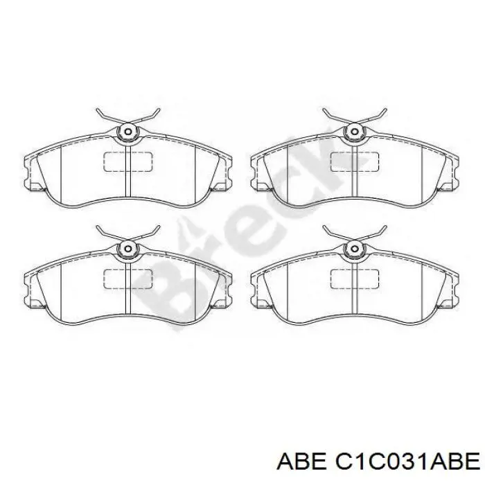 Передні тормозні колодки C1C031ABE ABE