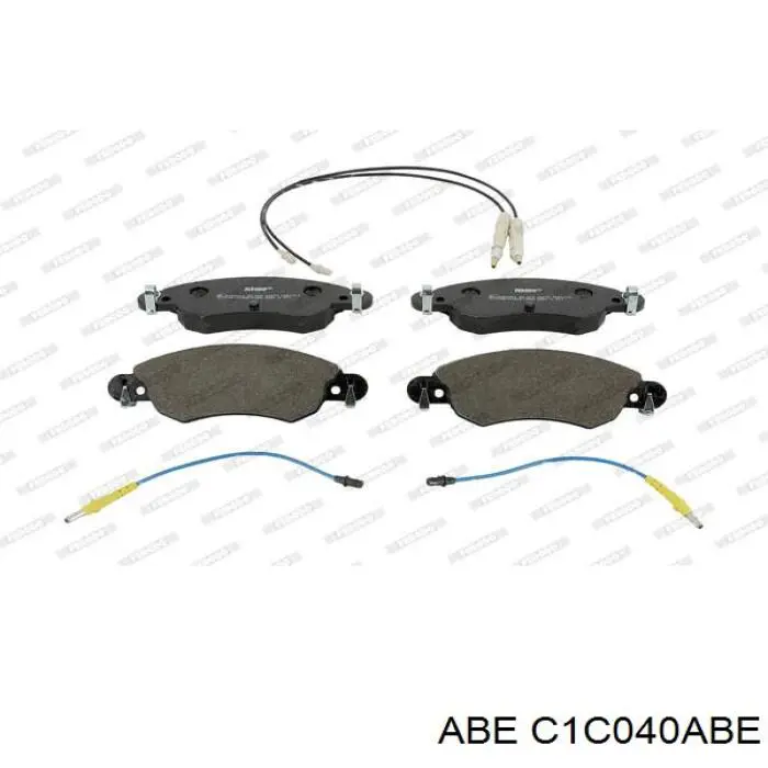C1C040ABE ABE колодки гальмівні передні, дискові