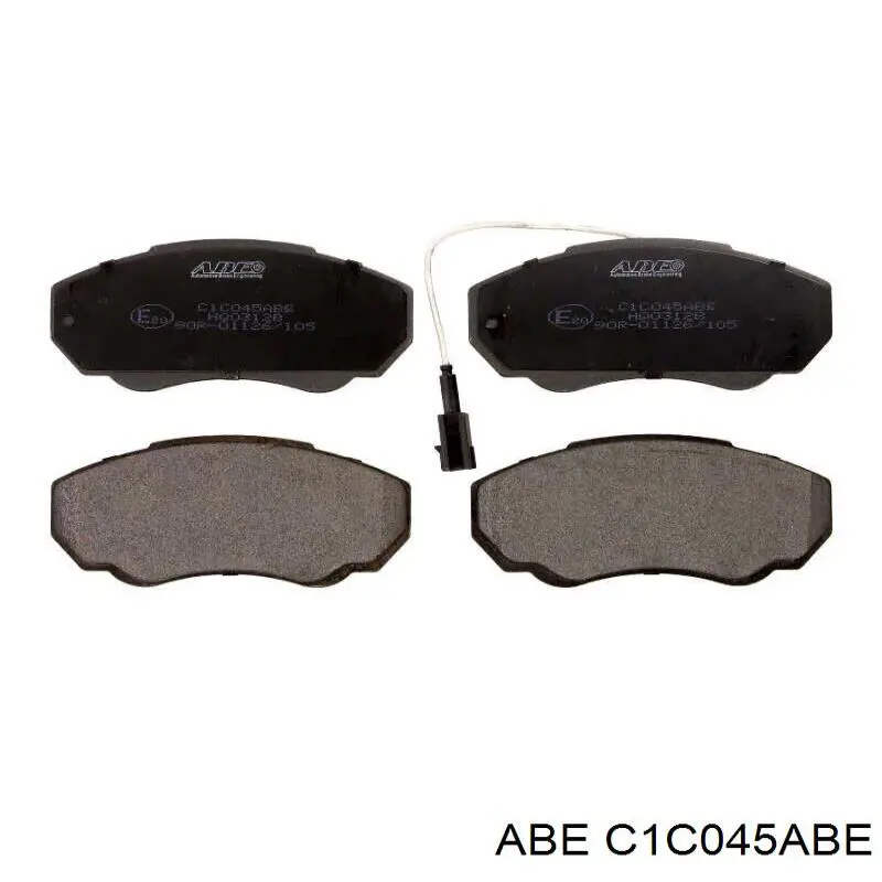 C1C045ABE ABE колодки гальмівні передні, дискові