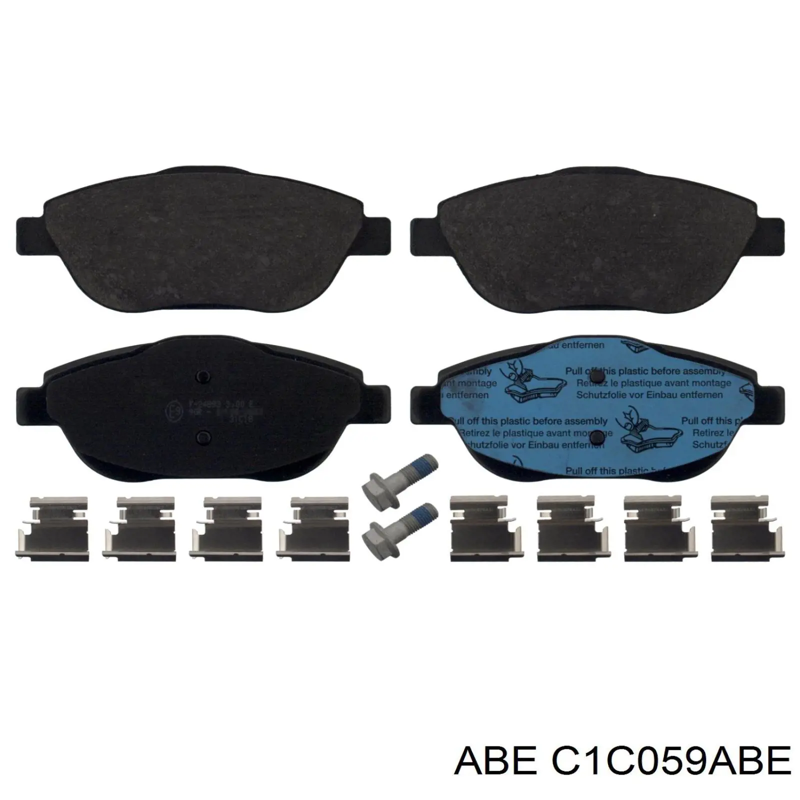 Купити C1C059ABE ABE Колодки гальмівні передні, дискові