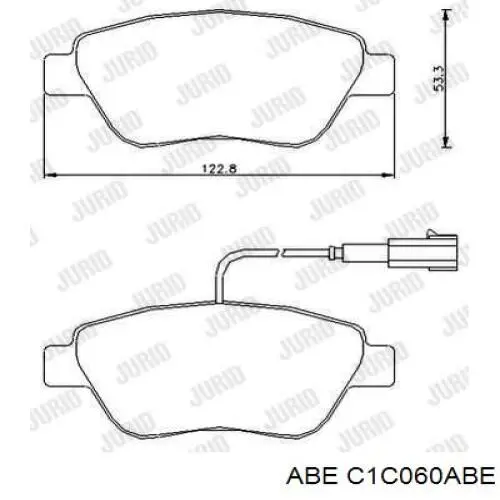 Купити C1C060ABE ABE Колодки гальмівні передні, дискові