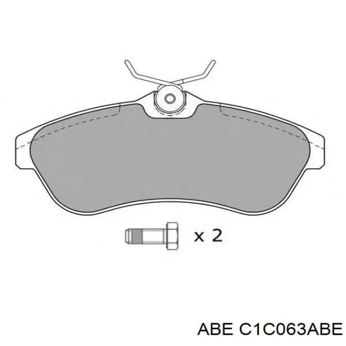 Купити C1C063ABE ABE Колодки гальмівні передні, дискові