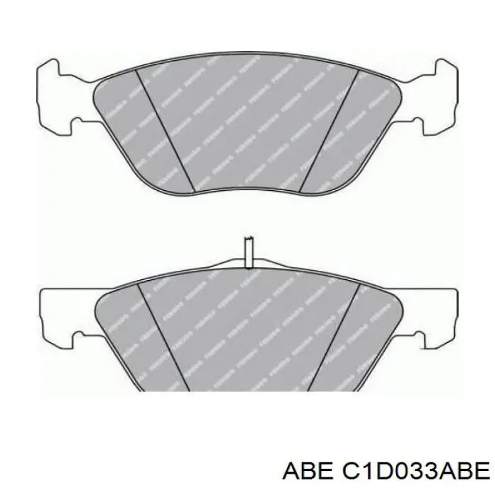 Гальмівні колодки ABE C1D033ABE ціна, від 24.51 USD