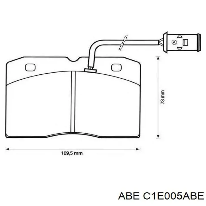 Гальмівні колодки ABE C1E005ABE ціна, від 24.07 USD