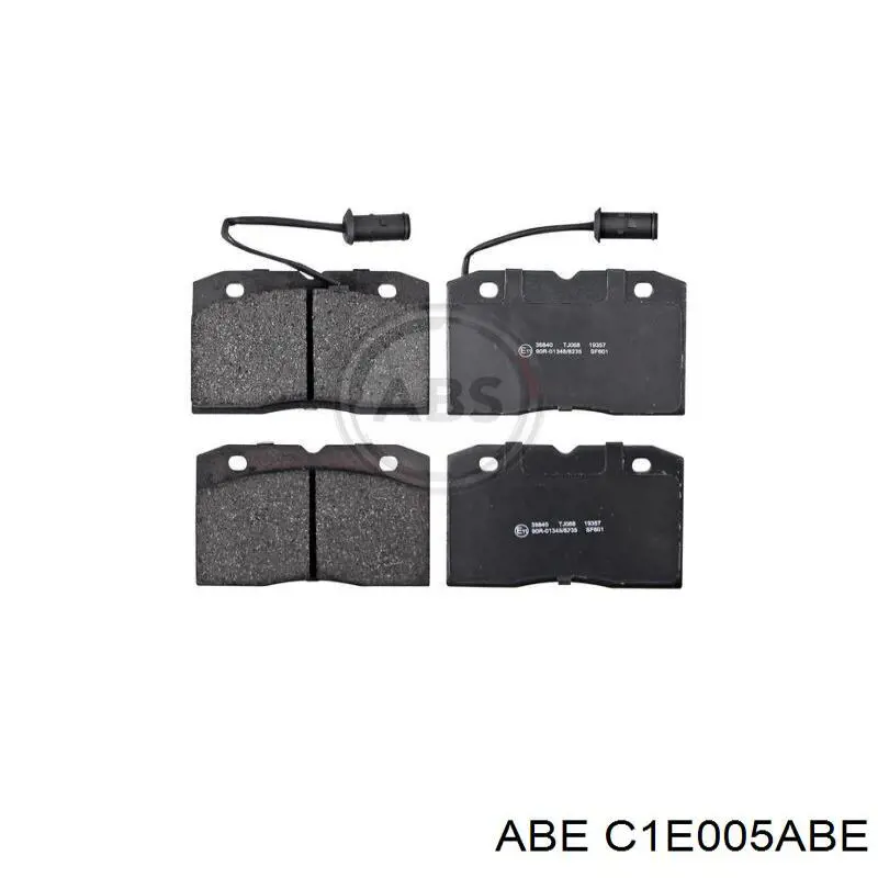 C1E005ABE ABE колодки гальмівні передні, дискові
