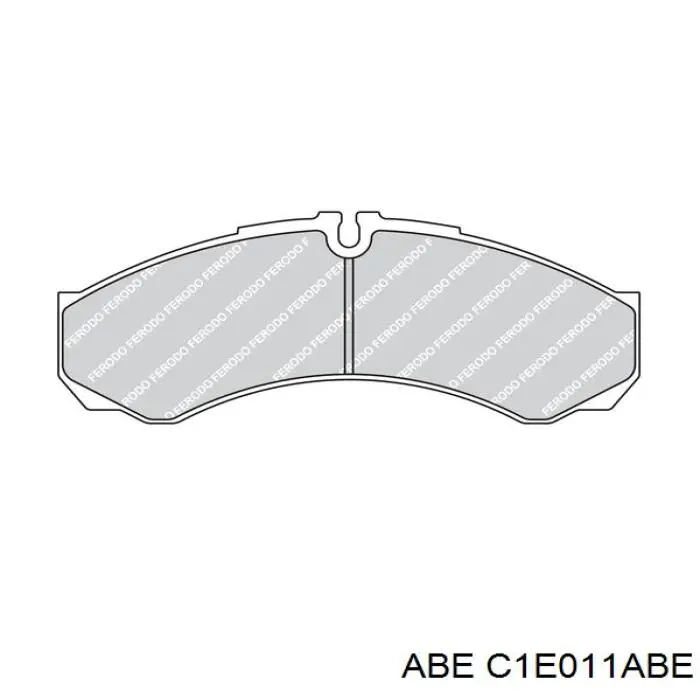 Колодки гальмівні передні, дискові C1E011ABE ABE