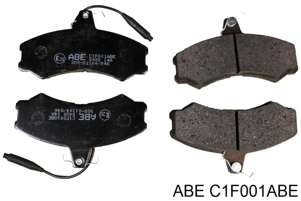 C1F001ABE ABE колодки гальмівні передні, дискові