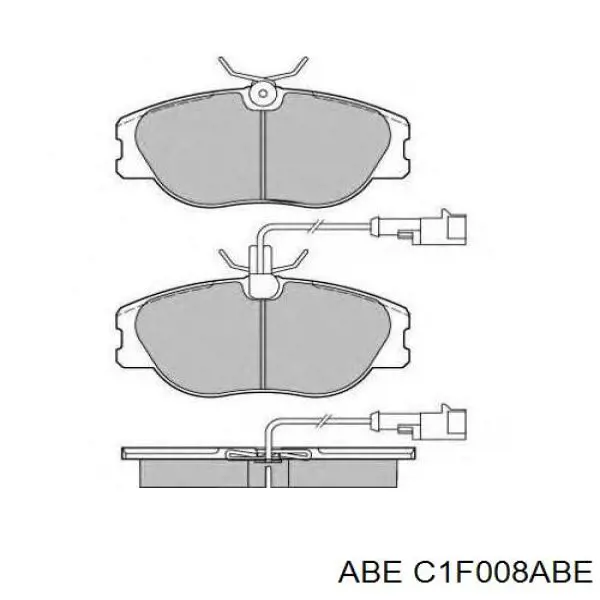 Передні тормозні колодки C1F008ABE ABE