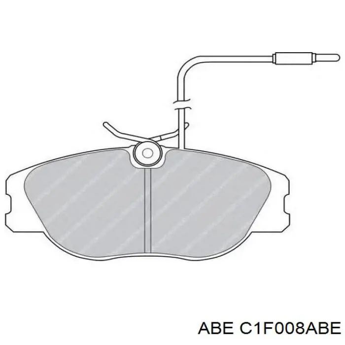 Гальмівні колодки ABE C1F008ABE ціна, від 23.84 USD