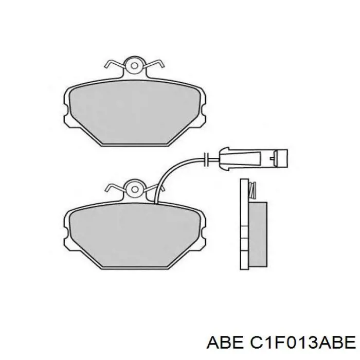 Передні тормозні колодки C1F013ABE ABE