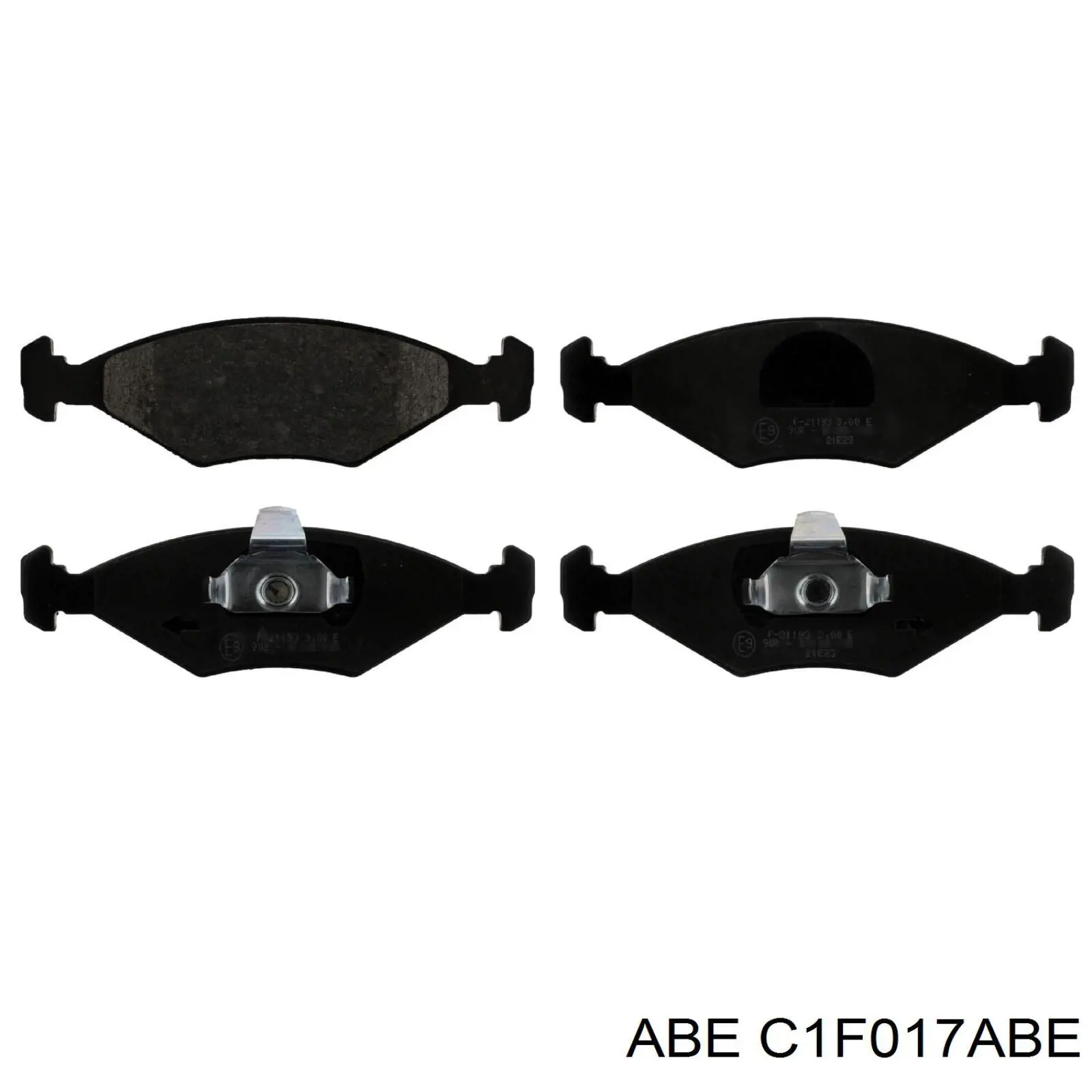 C1F017ABE ABE колодки гальмівні передні, дискові
