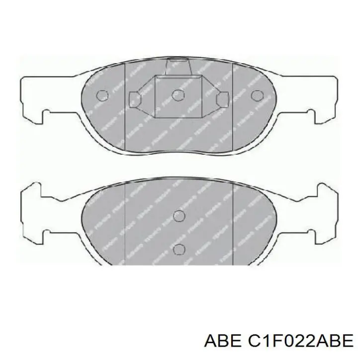 Передні тормозні колодки C1F022ABE ABE
