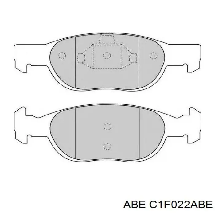 Купити C1F022ABE ABE Колодки гальмівні передні, дискові