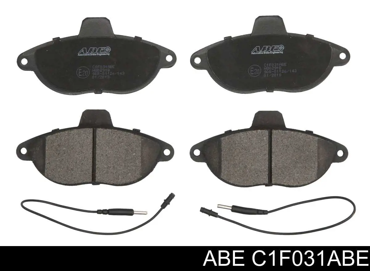 Купити C1F031ABE ABE Колодки гальмівні передні, дискові