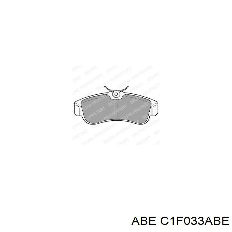 Гальмівні колодки ABE C1F033ABE ціна, від 18.86 USD