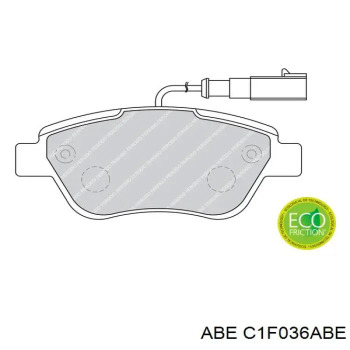 Передні тормозні колодки C1F036ABE ABE