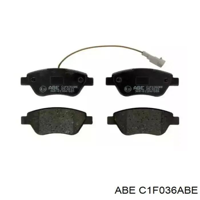 C1F036ABE ABE колодки гальмівні передні, дискові