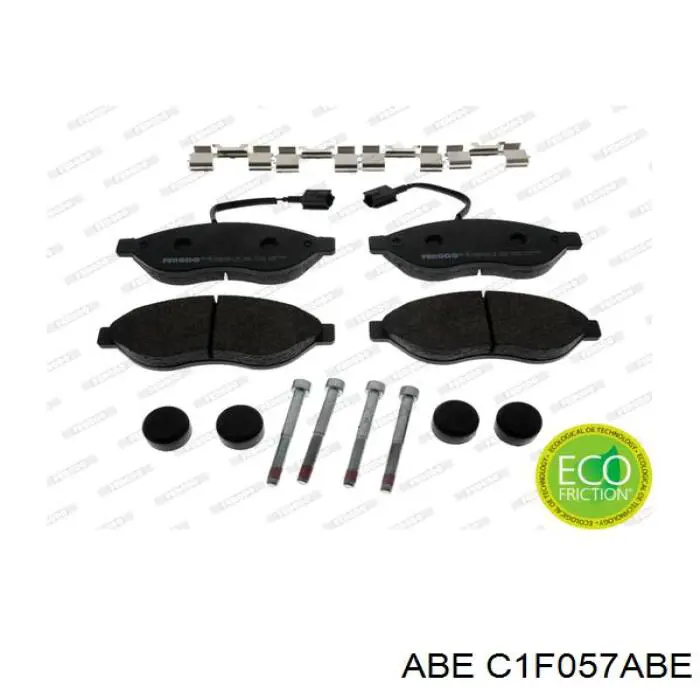 Гальмівні колодки ABE C1F057ABE ціна, від 24.74 USD