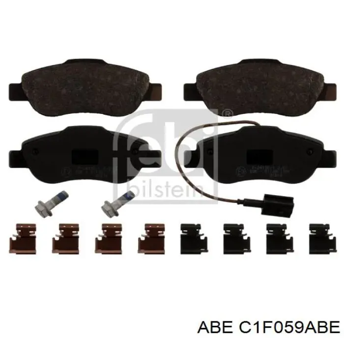 Гальмівні колодки ABE C1F059ABE ціна, від 16.88 USD
