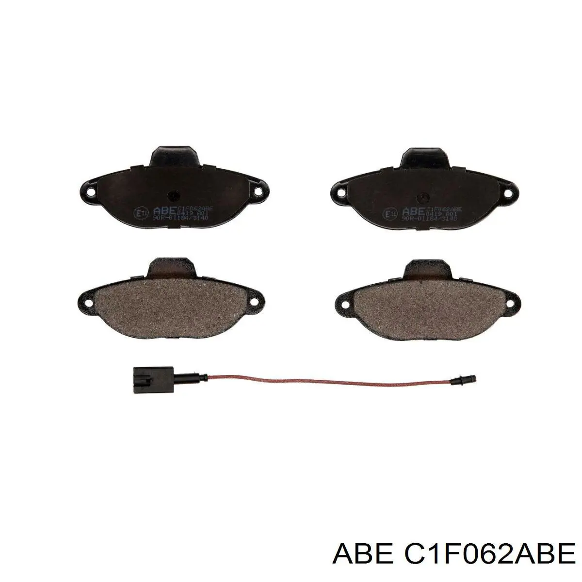 C1F062ABE ABE колодки гальмівні передні, дискові
