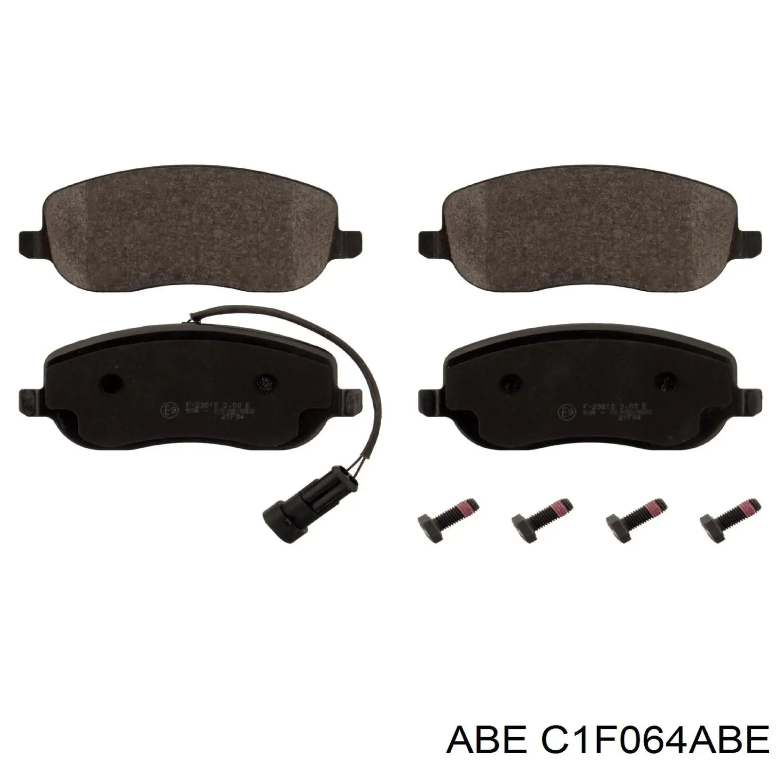 C1F064ABE ABE колодки гальмівні передні, дискові