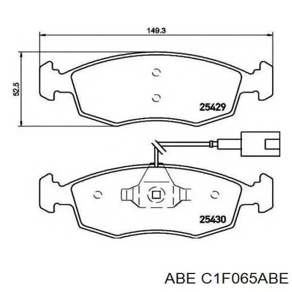 Купити C1F065ABE ABE Колодки гальмівні передні, дискові