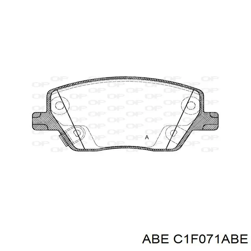 Гальмівні колодки ABE C1F071ABE ціна, від 30.54 USD