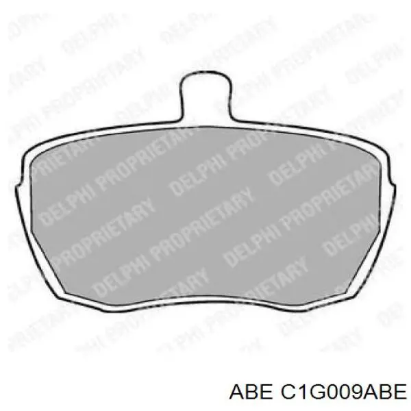 Купити C1G009ABE ABE Колодки гальмівні передні, дискові