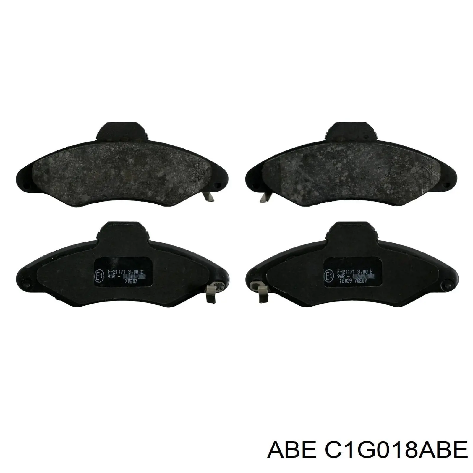 C1G018ABE ABE колодки гальмівні передні, дискові