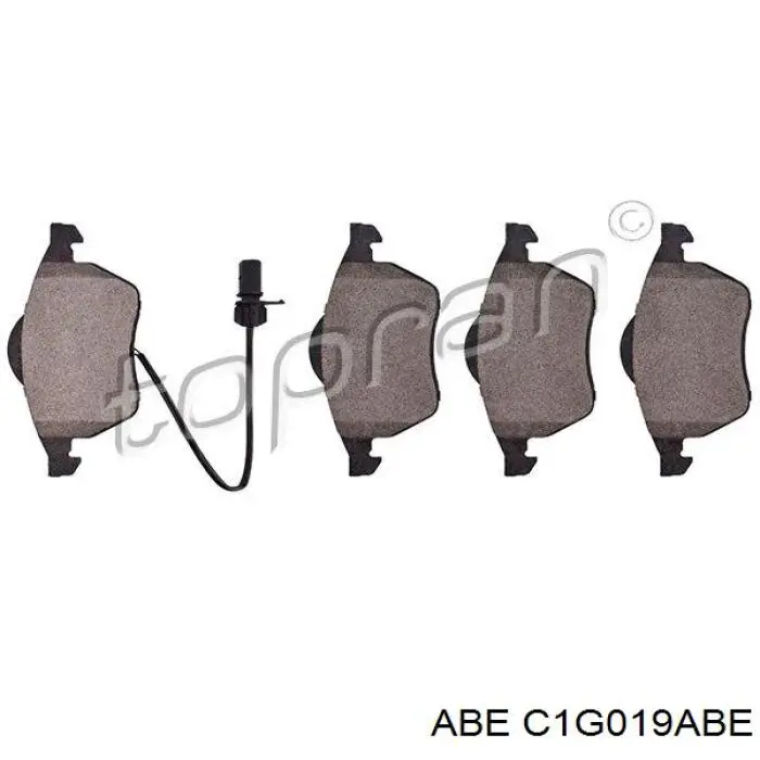 Гальмівні колодки ABE C1G019ABE ціна, від 23.95 USD