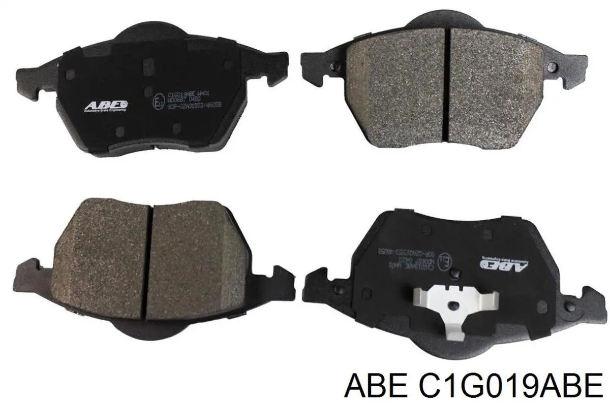 C1G019ABE ABE колодки гальмівні передні, дискові