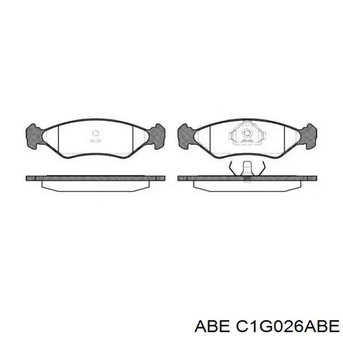 Гальмівні колодки ABE C1G026ABE ціна, від 14.85 USD