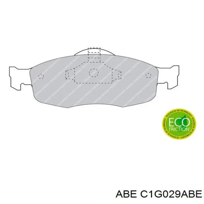 Гальмівні колодки ABE C1G029ABE ціна, від 15.99 USD