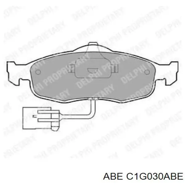 Передні тормозні колодки C1G030ABE ABE
