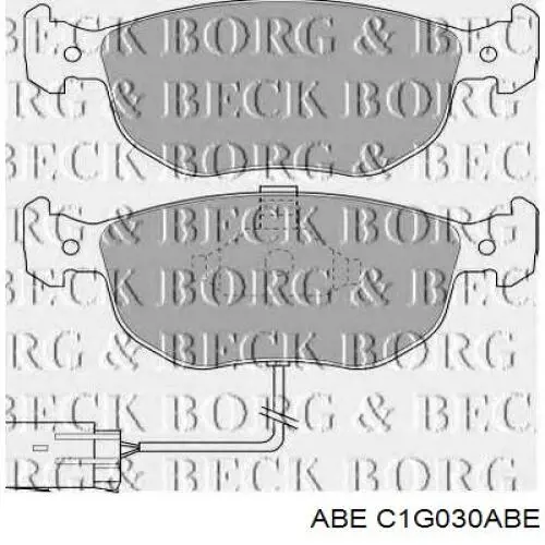 Тормозні колодки ABE C1G030ABE