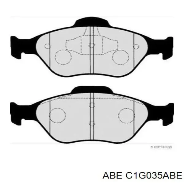 Купити C1G035ABE ABE Колодки гальмівні передні, дискові