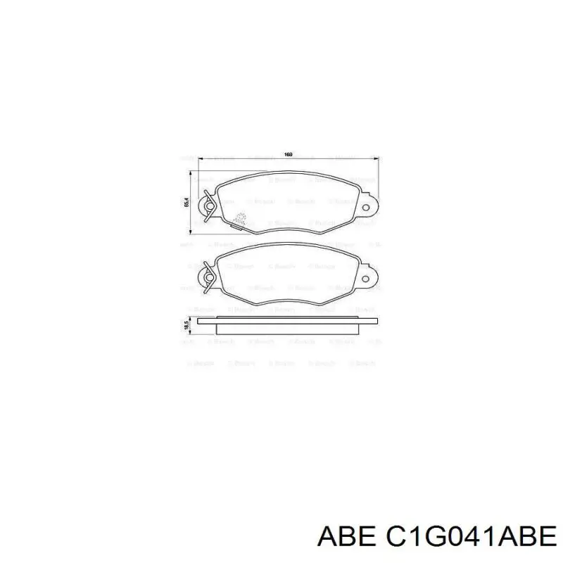 C1G041ABE ABE Передні гальмівні колодки