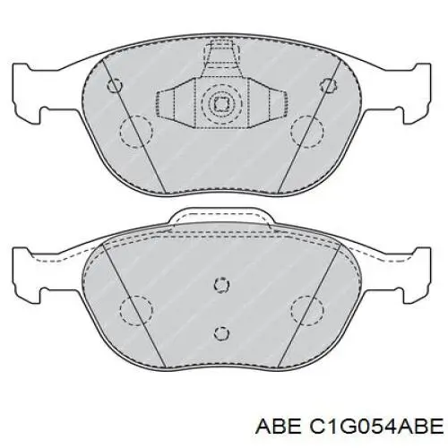 Купити C1G054ABE ABE Колодки гальмівні передні, дискові