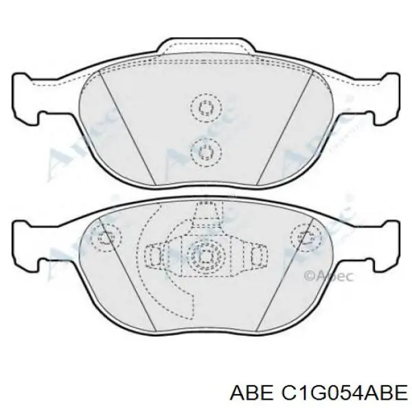 Передні тормозні колодки C1G054ABE ABE