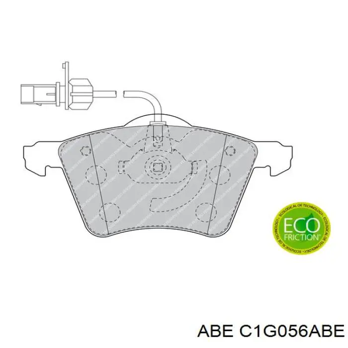 Купити C1G056ABE ABE Колодки гальмівні передні, дискові