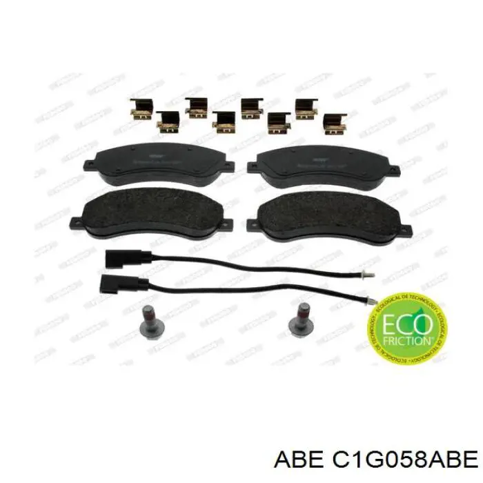 Гальмівні колодки ABE C1G058ABE ціна, від 27.18 USD
