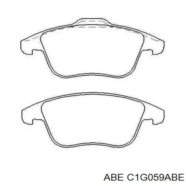 Гальмівні колодки ABE C1G059ABE ціна, від 26.73 USD