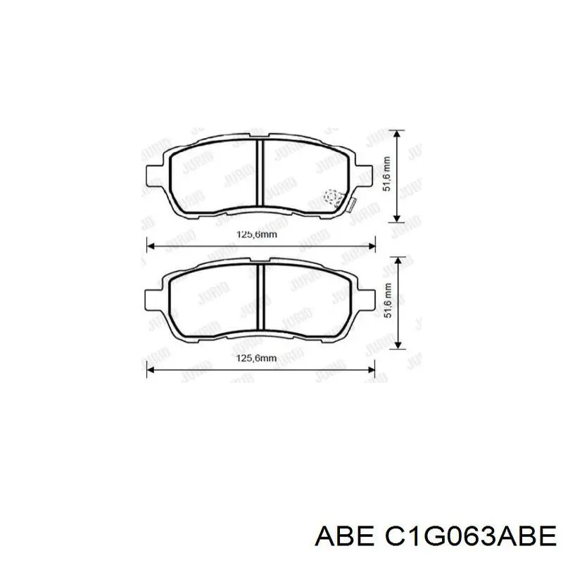 Колодки гальмівні передні, дискові C1G063ABE ABE