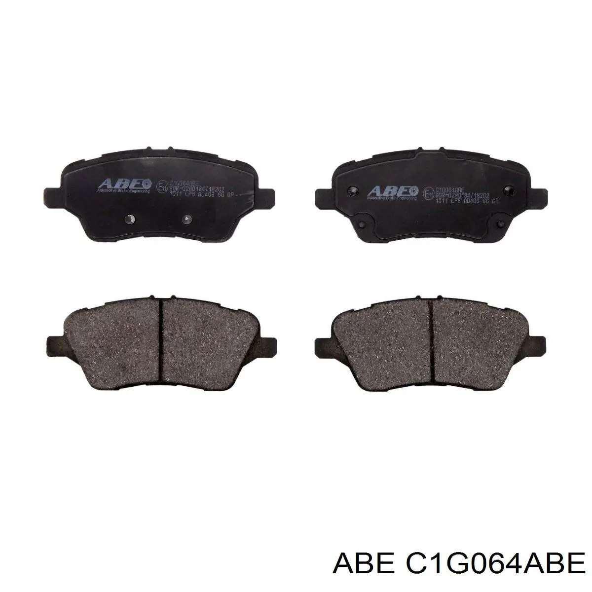 C1G064ABE ABE Передні гальмівні колодки