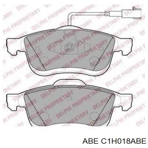 Колодки гальмівні передні, дискові C1H018ABE ABE